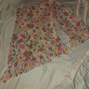 Tularosa One Shoulder Styling and One Long Sleeve with Ruffle